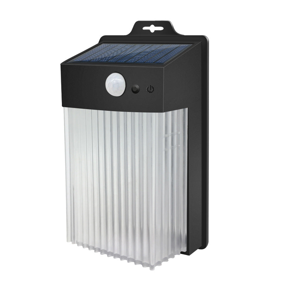 Outdoor Solar Courtyard Human Body Induction Wall Lamp Intelligent Light Sense Garden Villa Balcony Exterior Wall