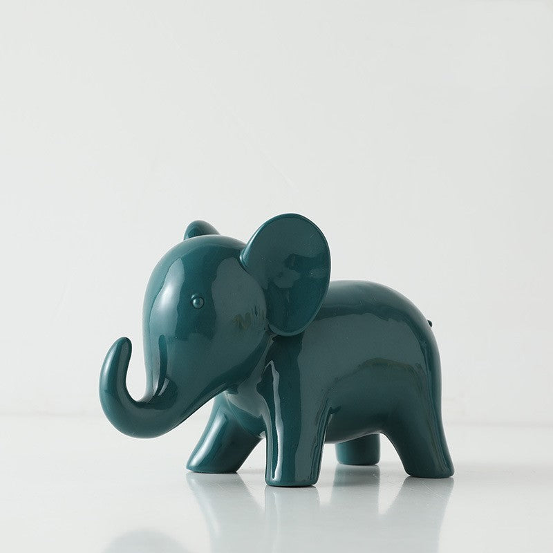 Modern minimalist ceramic animal ornaments