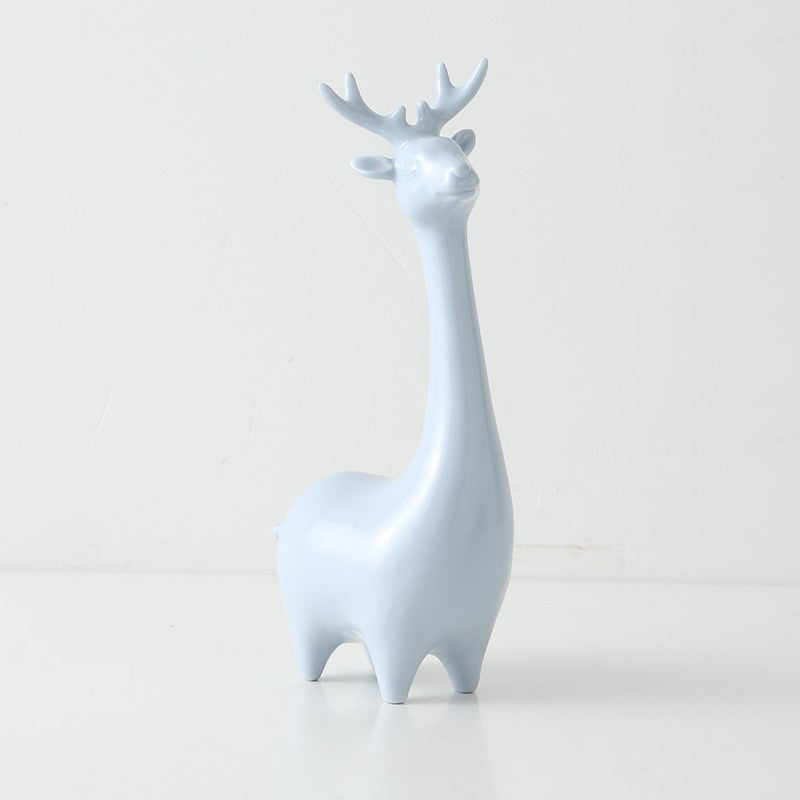 Modern minimalist ceramic animal ornaments