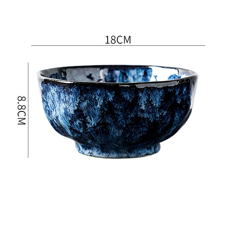 Blue Enchantress Ceramic Tableware Set – Luxury Hotel & Restaurant Plate and Bowl Collection