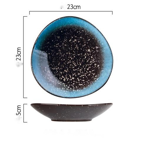 Nordic Style Porcelain Fillet Plates – Creative Flat Plates for Kimchi, Dim Sum & Snacks (8-Inch)