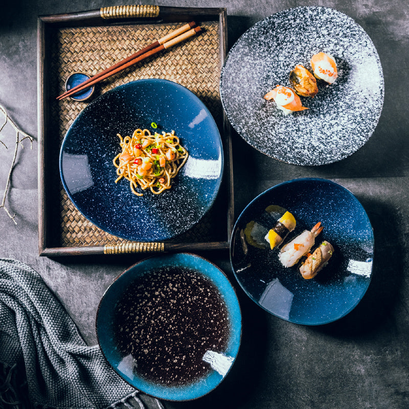 Nordic Style Porcelain Fillet Plates – Creative Flat Plates for Kimchi, Dim Sum & Snacks (8-Inch)