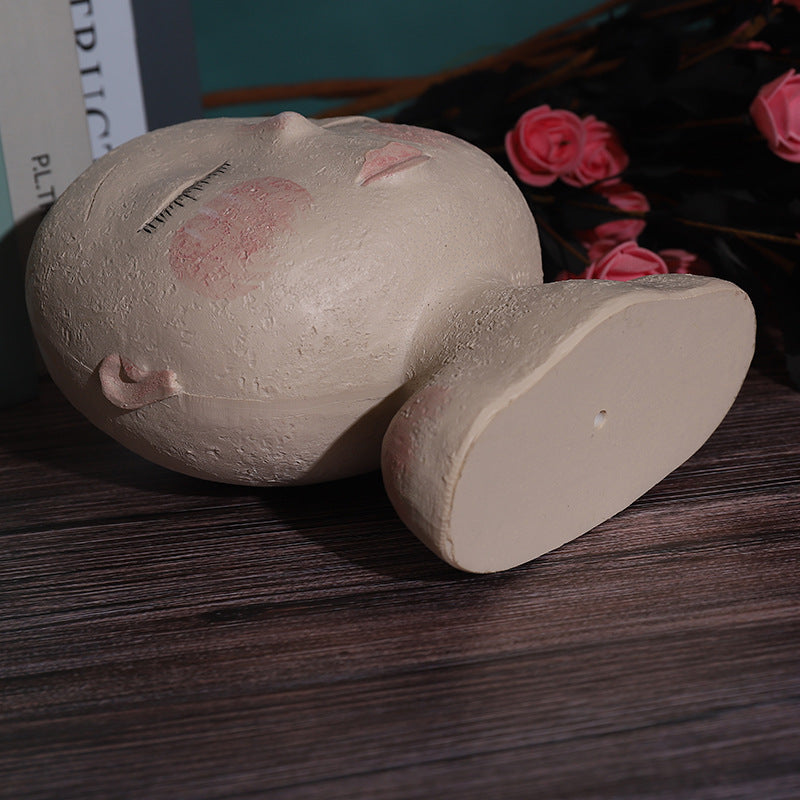 Ins Creative Art Sculpture Doll Flower Pot