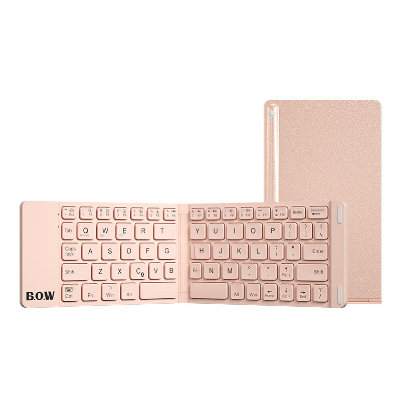 Folding Bluetooth Keyboard & Mouse Set β Compact. Quiet. Ready for Business.