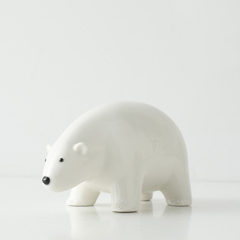 Modern minimalist ceramic animal ornaments