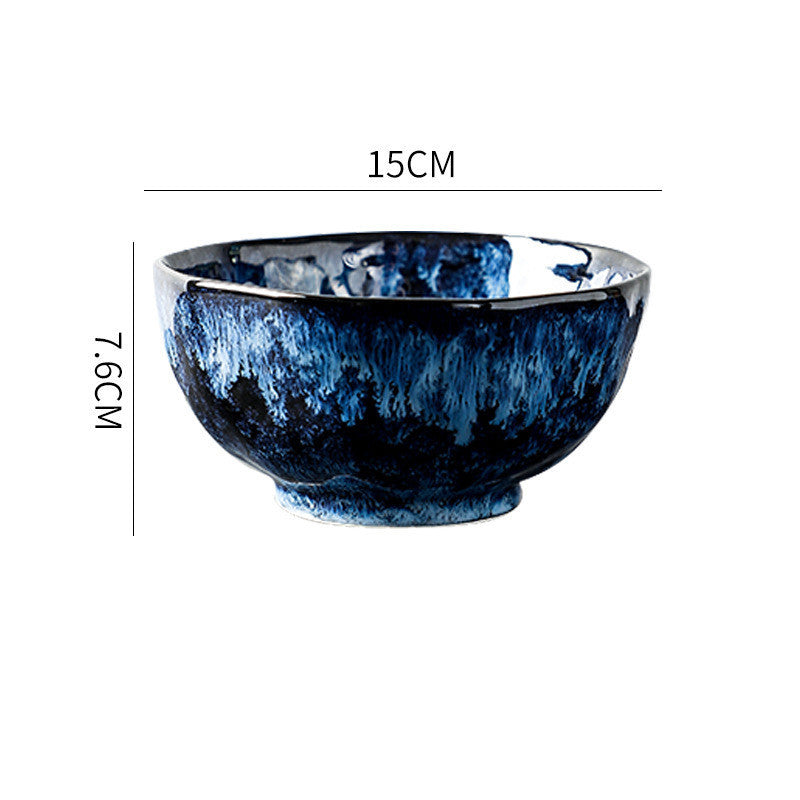 Blue Enchantress Ceramic Tableware Set – Luxury Hotel & Restaurant Plate and Bowl Collection