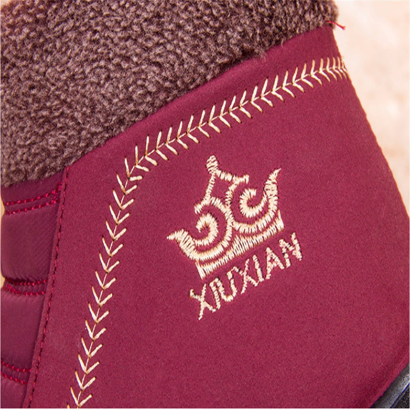 Women's Cotton Boots Middle-aged And Elderly Cotton Boots Soft Bottom Winter Old Lady Cotton Shoes
