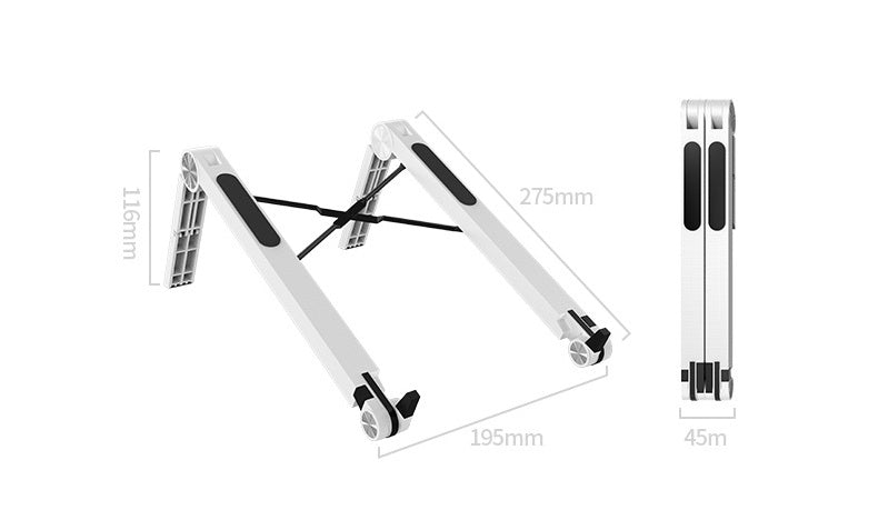 Adjustable Folding Laptop Stand – Portable Notebook Computer Stand for Desk & Travel
