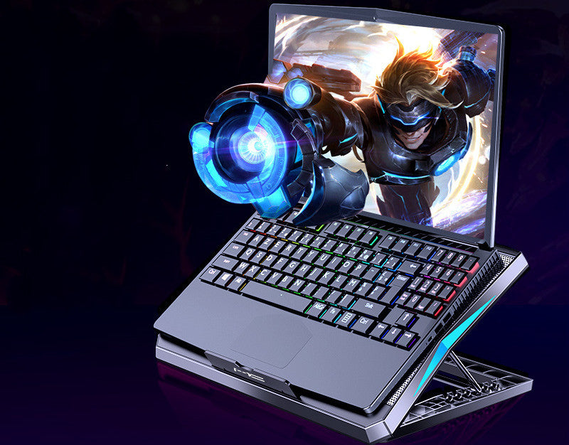 Laptop Radiator β Foldable Desktop Cooling Base with 6 Fans