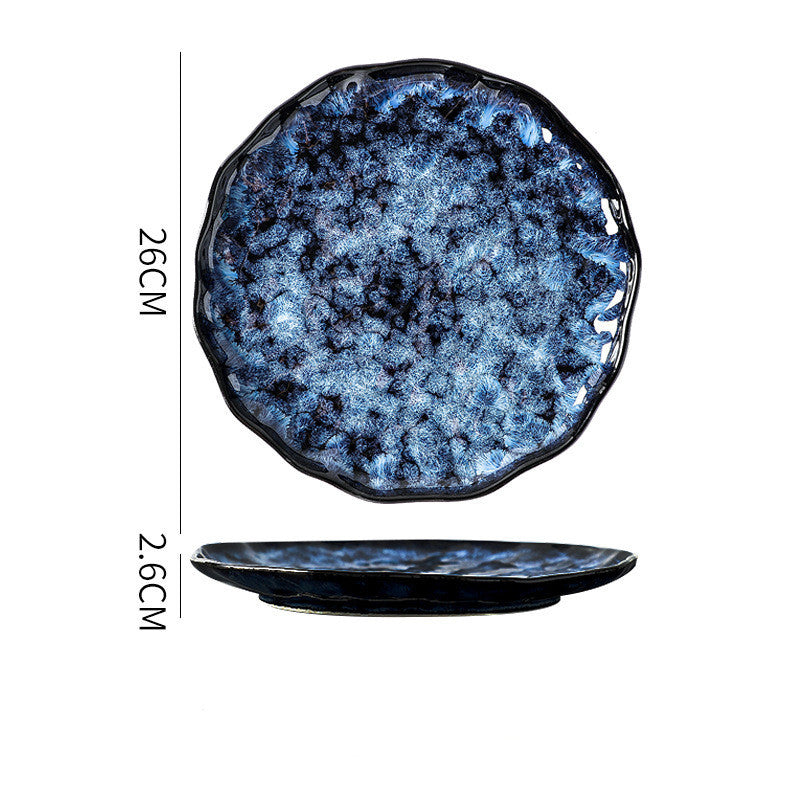 Blue Enchantress Ceramic Tableware Set – Luxury Hotel & Restaurant Plate and Bowl Collection