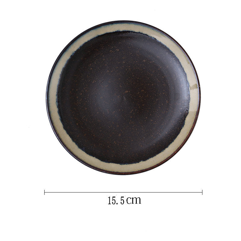 Japanese Style Porcelain Plate – Circular Traditional Tableware for Sushi, Snacks, and Meals - Odyssey