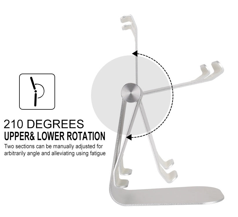 Adjustable Tablet Stand Holder – Compatible with iPad, iPhone & More (Non-Apple Branded)