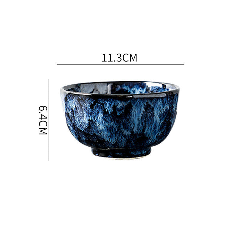 Blue Enchantress Ceramic Tableware Set – Luxury Hotel & Restaurant Plate and Bowl Collection