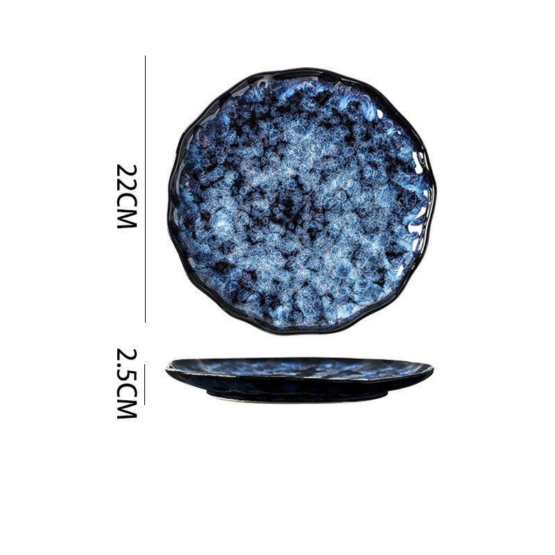 Blue Enchantress Ceramic Tableware Set – Luxury Hotel & Restaurant Plate and Bowl Collection