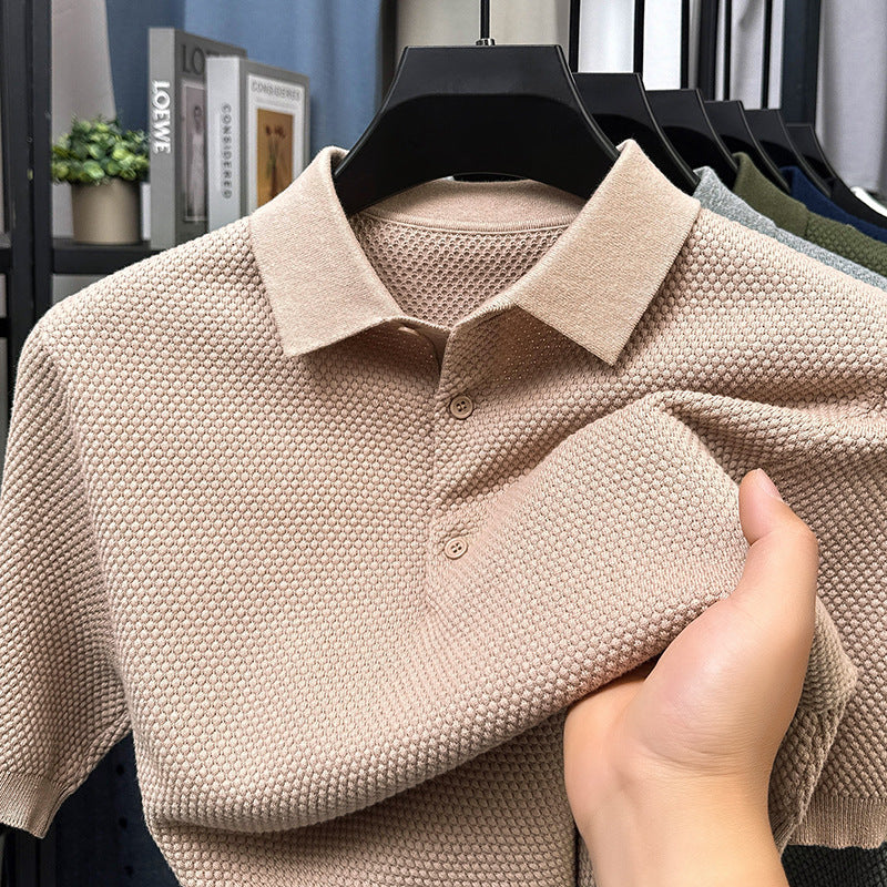 Loose Cotton Sweater – Short Sleeve Comfort Meets Effortless Style
