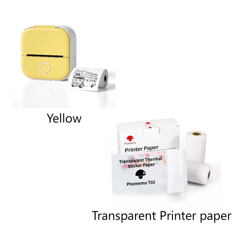 Phomemo T02 Mini Bluetooth Thermal Printer – Inkless Label & Photo Printer for iOS/Android