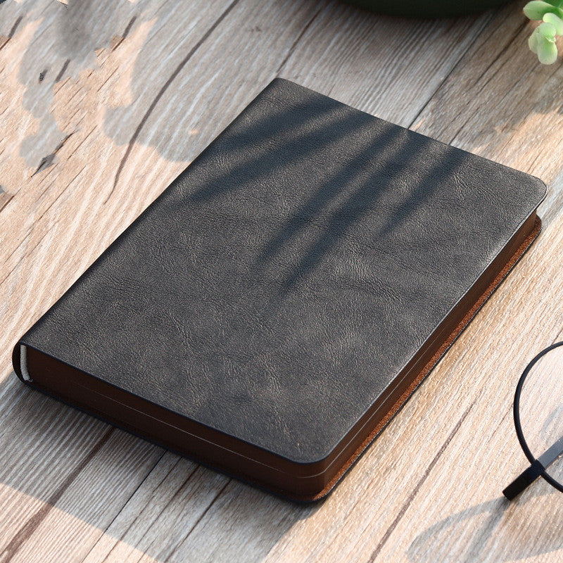 Portable Mini A6 Notebook with Pen – Imitation Leather Cover & Wire Binding