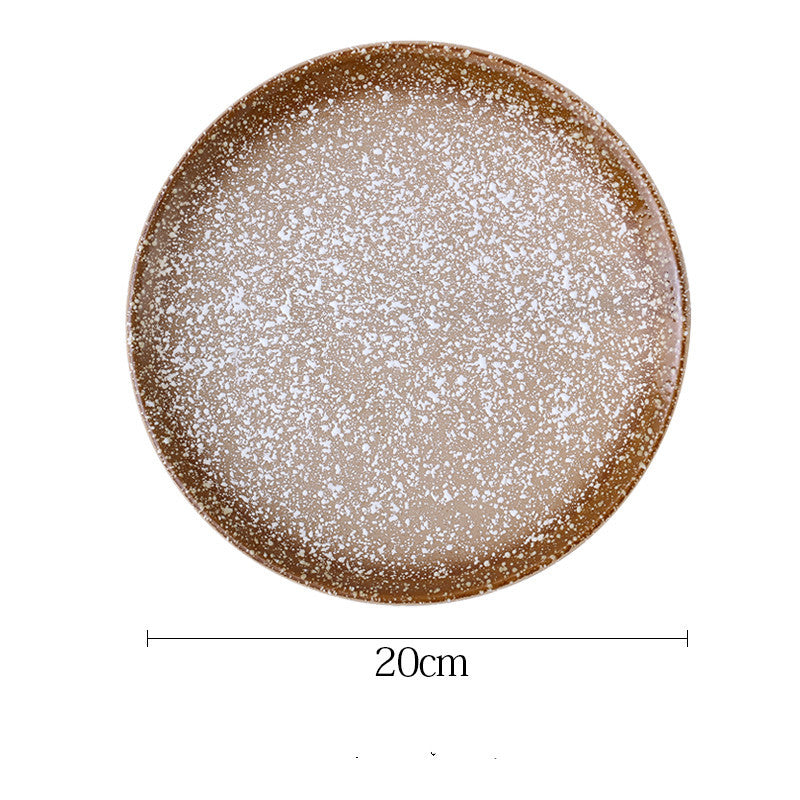 Japanese Style Porcelain Plate – Circular Traditional Tableware for Sushi, Snacks, and Meals - Odyssey