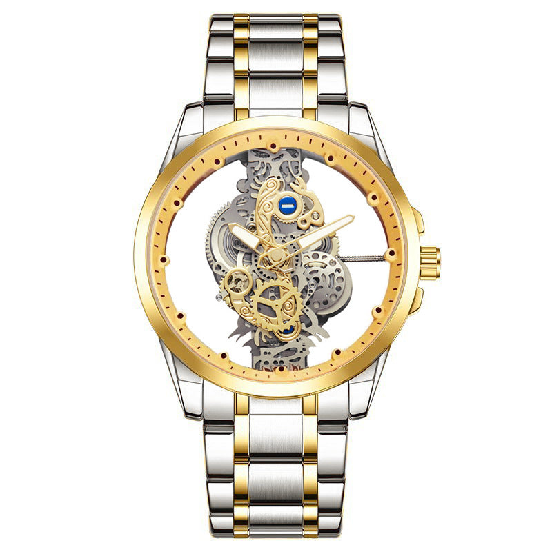 Double-sided Transparent Cutout Automatic Men's Mechanical Watch