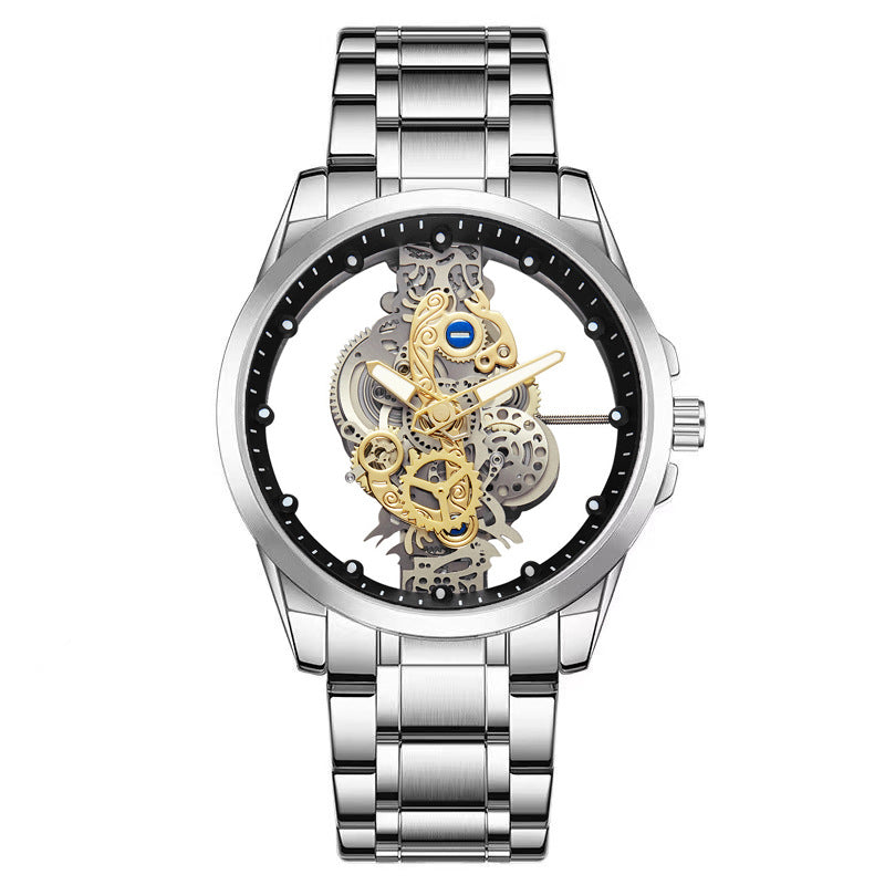 Double-sided Transparent Cutout Automatic Men's Mechanical Watch