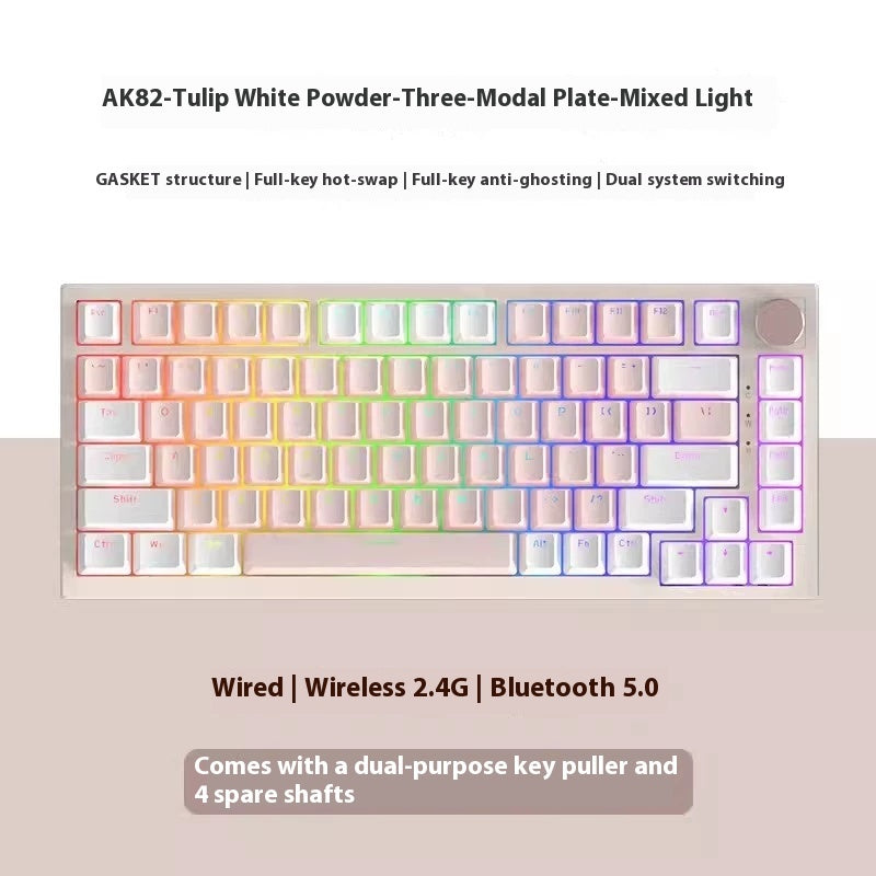 Tulip Series Mechanical Keyboard – Wired/Wireless/Bluetooth