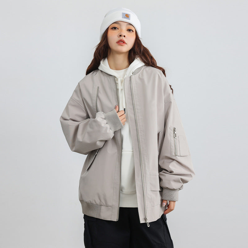 Autumn American High Street Baseball Jacket