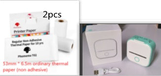 Phomemo T02 Mini Bluetooth Thermal Printer – Inkless Label & Photo Printer for iOS/Android
