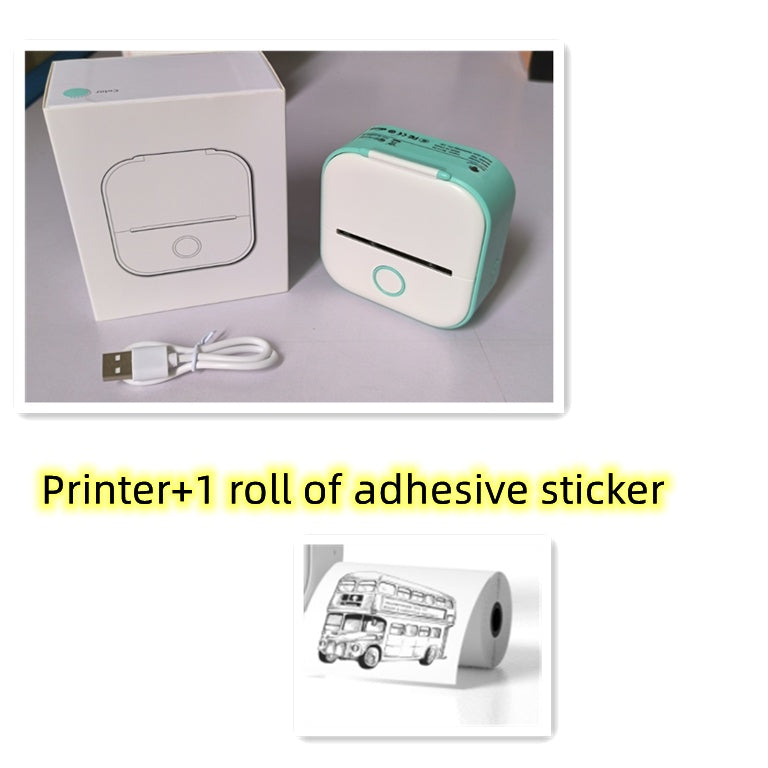 Phomemo T02 Mini Bluetooth Thermal Printer – Inkless Label & Photo Printer for iOS/Android