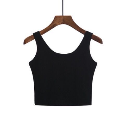 Short navy camisole Women's bottoming shirt