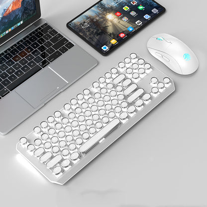 TK940 Bluetooth Mechanical Keyboard – 87-Key Green Shaft Metal Keyboard for Office & Gaming