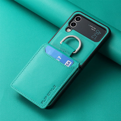 Multifunctional Solid Color Ring Phone Case – For Samsung Z Flip Series