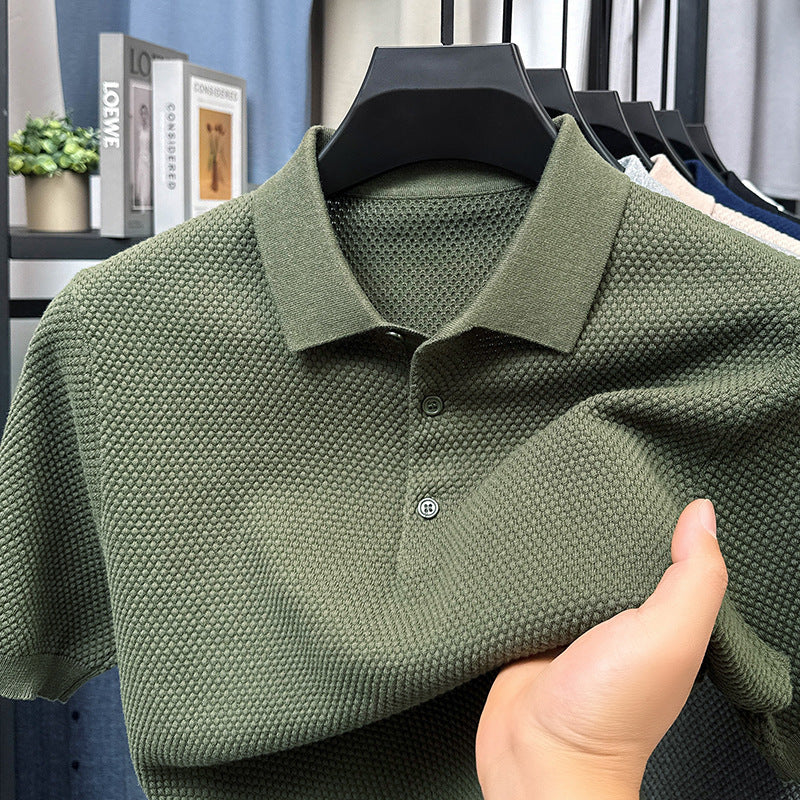 Loose Cotton Sweater – Short Sleeve Comfort Meets Effortless Style