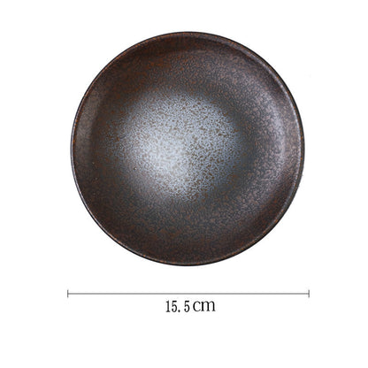 Japanese Style Porcelain Plate – Circular Traditional Tableware for Sushi, Snacks, and Meals - Odyssey