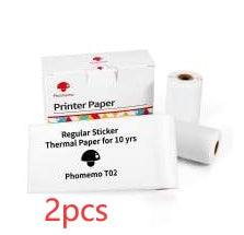 Phomemo T02 Mini Bluetooth Thermal Printer – Inkless Label & Photo Printer for iOS/Android