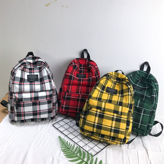 Canvas checked outdoor mommy bag
