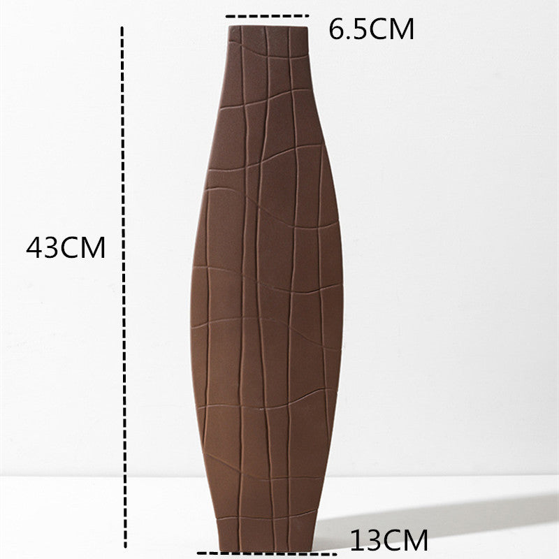 Geometric Irregular Vase Morandi Art Model Room Floral Ornament Decoration