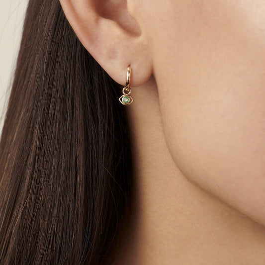 Diamond Devil's Eye Stud Earrings – Bold Protection in a Dazzling Design Channel mystery, style, and protection with our Diamond Devil's Eye Stud Earrings – a bold European