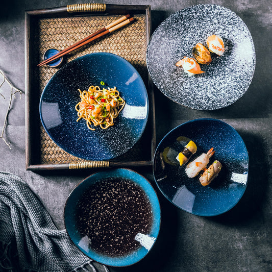 Nordic Style Porcelain Fillet Plates – Creative Flat Plates for Kimchi, Dim Sum & Snacks (8-Inch)
