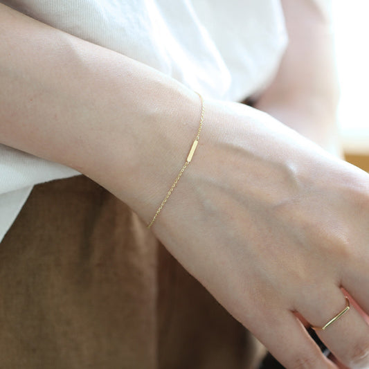 925 Sterling Silver 14K Gold Plated Bracelet
