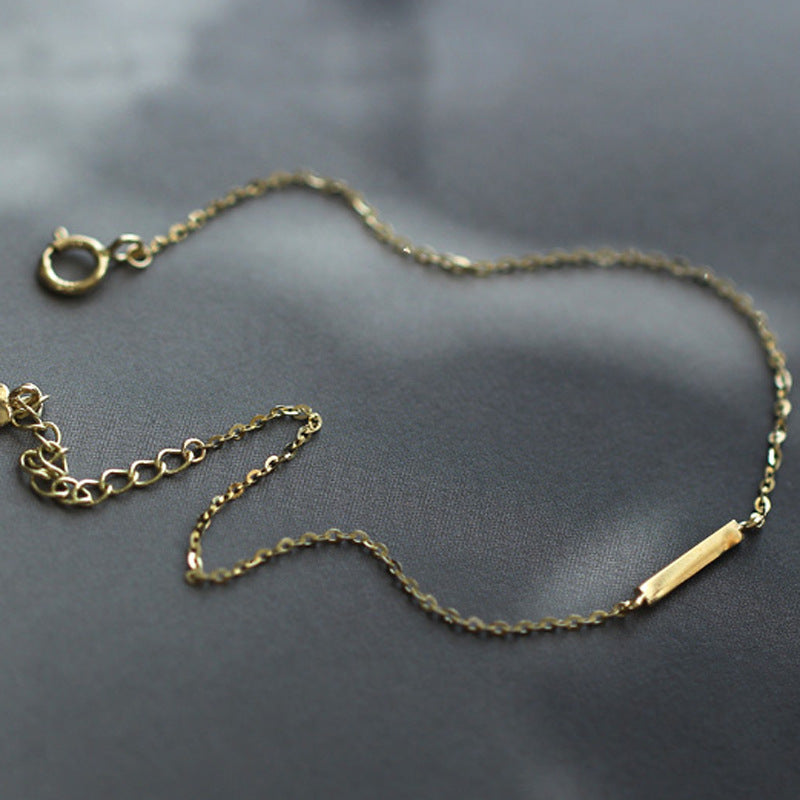925 Sterling Silver 14K Gold Plated Bracelet