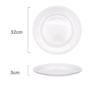 Glass Steak Western Food Plate Girl Heart Cute Fruit