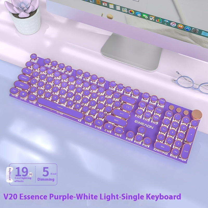 E-Sports Mechanical Keyboard – Wired/Wireless Bluetooth Gaming & Office Keyboard
