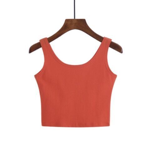 Short navy camisole Women's bottoming shirt