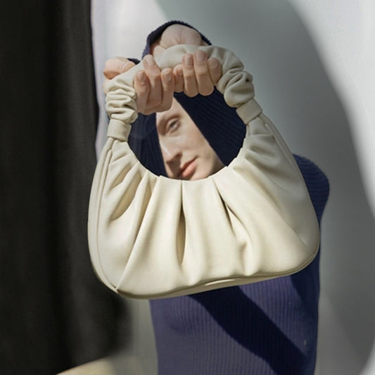 Horn Fold Bag – Sleek PU Leather Design with Unique Shape