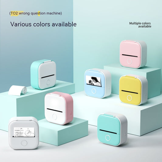 Phomemo T02 Mini Bluetooth Thermal Printer – Inkless Label & Photo Printer for iOS/Android
