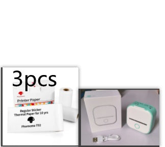 Phomemo T02 Mini Bluetooth Thermal Printer – Inkless Label & Photo Printer for iOS/Android