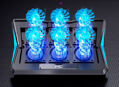 Laptop Radiator – Foldable Desktop Cooling Base with 6 Fans