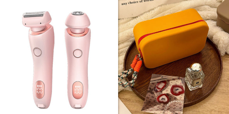 2 In 1 Hair Removal Epilator USB Rechargeable Trimmer Women Body Razor Face Leg Armpit Bikini Hand Pubic Shaver Hair Remover - Odyssey
