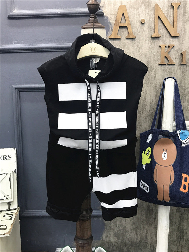 👔 Kids Boys Short Sleeve Plaid Shirt Set
