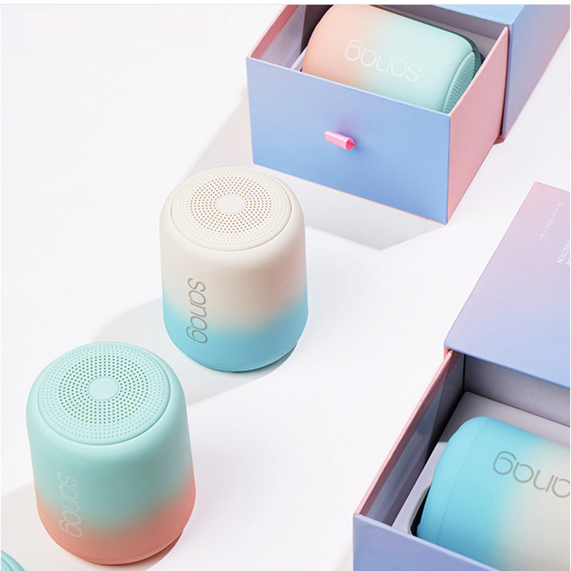 Turn up the vibe anywhere with this Gradient Color Bluetooth Speaker – designed for music lovers who want style, power, and versatility. Whether you’re relaxing outdoors or on the move, enjoy crisp audio, deep bass, and vibrant looks in one compact device.